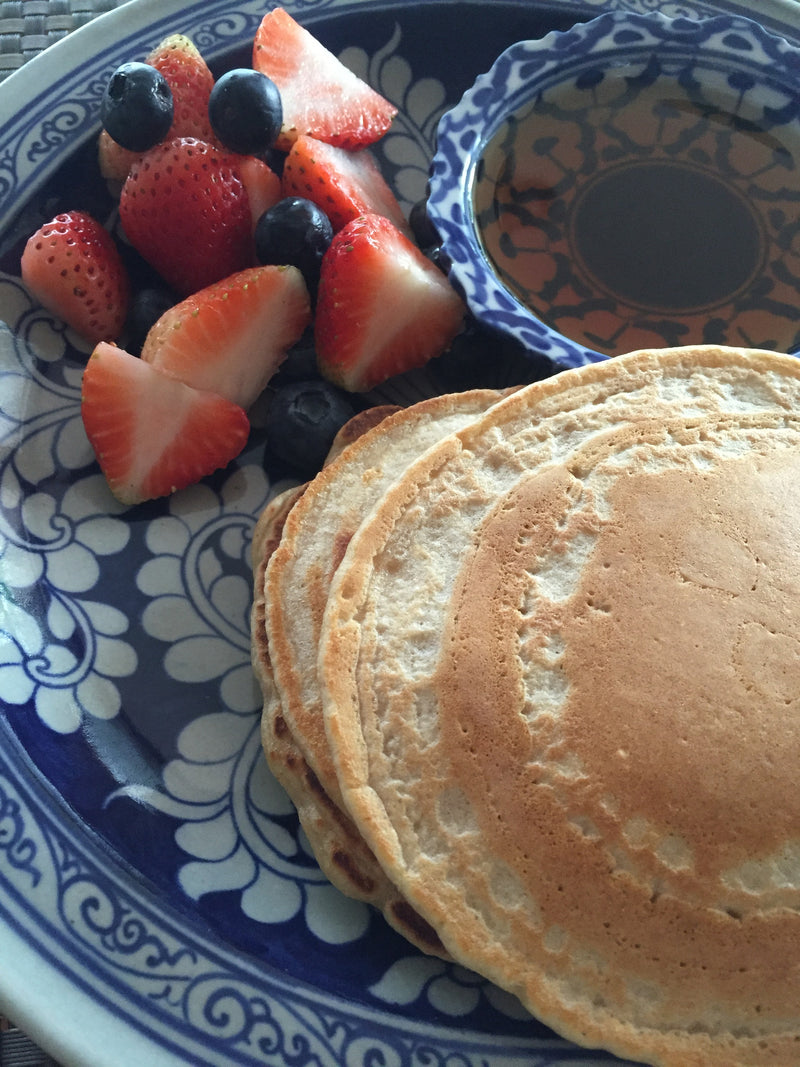 Healthy and happy pancakes