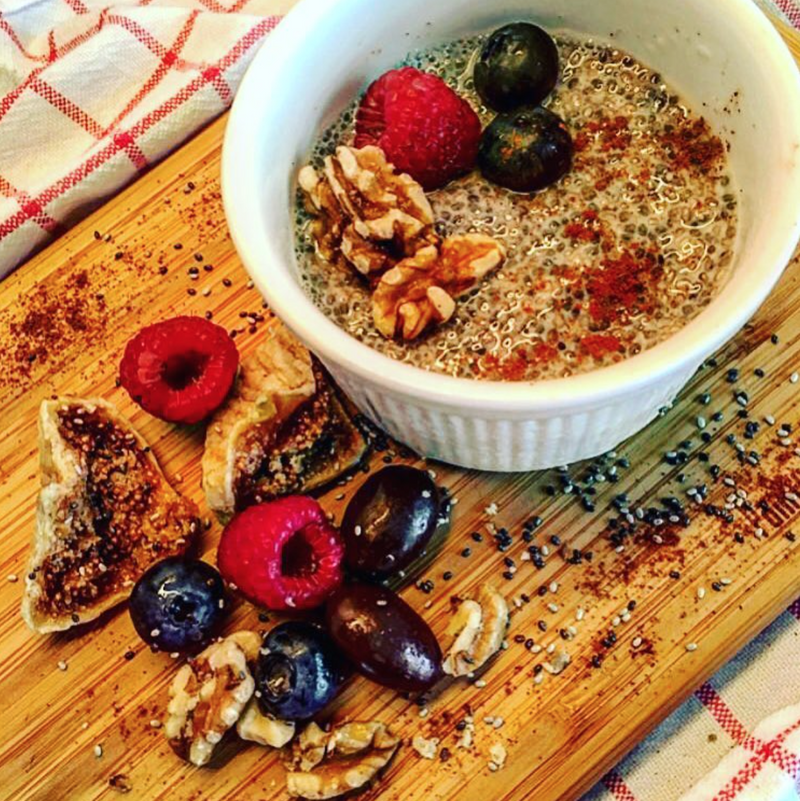 Healthy living with healthy recipes - Breakfast Chia Seed Pudding